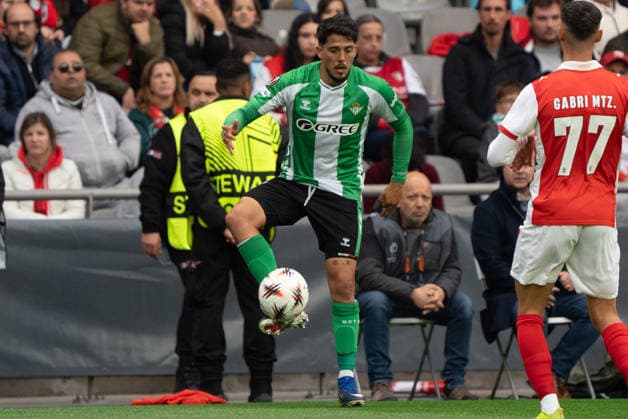 Braga v Real Betis. Europa League Real Betis player during the Europa Leage match, between Braga and Real Betis played at Braga Municipal Stadium on April 8, 2026 in Braga, Portugal Braga Portugal Copyright: xAdrianxFernandezx xAgenciaxLOFx
