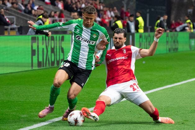 Braga v Real Betis. Europa League Players during the Europa Leage match, between Braga and Real Betis played at Braga Municipal Stadium on April 8, 2026 in Braga, Portugal Braga Portugal Copyright: xAdrianxFernandezx xAgenciaxLOFx
