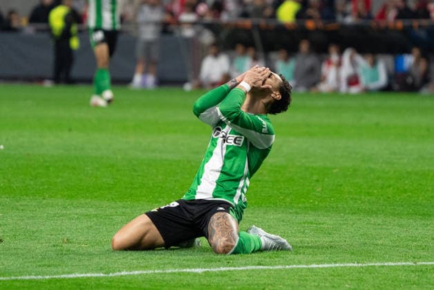 Braga v Real Betis. Europa League Real Betis player during the Europa Leage match, between Braga and Real Betis played at Braga Municipal Stadium on April 8, 2026 in Braga, Portugal Braga Portugal Copyright: xAdrianxFernandezx xAgenciaxLOFx