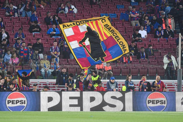 UEFA Champions League 2025 2026 quarter-final, FC Barcelona, Barca Atletico de Madrid, at Estadio Campo Nou in Barcelona Spain April 08, 2026, Barcelona, Barcelona, Spain: Fan of FC Barcelona during the UEFA Champions League 2025 2026 quarter-final, FC Barcelona Atletico de Madrid, at Estadio Campo Nou in Barcelona Spain Barcelona Barcelona Spain Copyright: xPacoxLargox