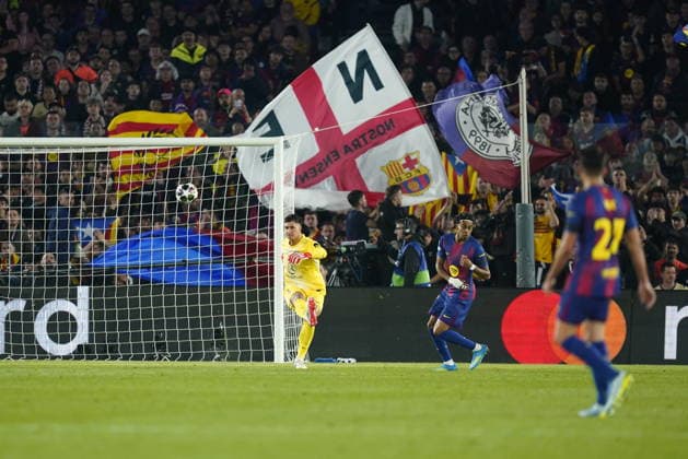 UEFA Champions League match, Quarter-Finals, first leg, between FC Barcelona, Barca and Atletico de Madrid played at Spotify Camp Nou Stadium on April 8, 2026 in Barcelona, Spain. (Photo by Bagu Blanco PRESSINPHOTO) Copyright: xBaguxBlancox xPRESSINPHOTOx