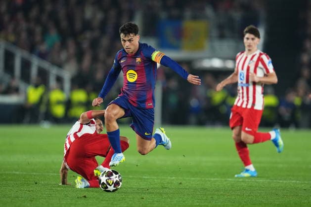 UEFA Champions League match, Quarter-Finals, first leg, between FC Barcelona, Barca and Atletico de Madrid played at Spotify Camp Nou Stadium on April 8, 2026 in Barcelona, Spain. (Photo by Bagu Blanco PRESSINPHOTO) Copyright: xBaguxBlancox xPRESSINPHOTOx