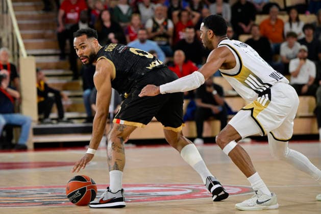 BASKET-BALL : AS Monaco VS LDLC Asvel - Turkish Airlines EuroLeague - 08 04 2026 Elie Okobo (ASM) - Turkish Airlines EuroLeague match between AS Monaco and LDLC Asvel on April 8, 2026 at the Gaston-MÃ decin sports hall in Monaco. MonacoMonaco  Copyright: xWilliamxCannarellax