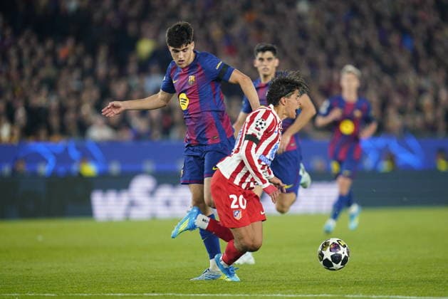 UEFA Champions League match, Quarter-Finals, first leg, between FC Barcelona, Barca and Atletico de Madrid played at Spotify Camp Nou Stadium on April 8, 2026 in Barcelona, Spain. (Photo by Bagu Blanco PRESSINPHOTO) Copyright: xBaguxBlancox xPRESSINPHOTOx