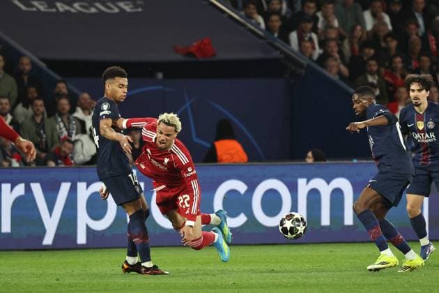 Ligue des Champions Psg Liverpool PHOTOPQR LE PARISIEN LP Fred Dugit ; Paris ; 08 04 2026 ; Sports Parc des Princes, Paris (XVIe), le 08 04 2026 Quart de finale aller de ligue des Champions Psg-Liverpool LP Fred Dugit Hugo Ekitike -- 8 April 2026 Parc des Princes, Paris (16th arrondissement), France Champions League quarter-final first leg: PSG v Liverpool