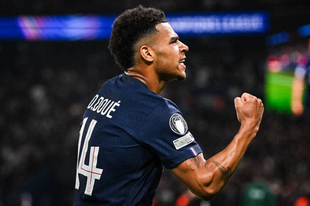 April 8, 2026, Paris, France, France: Desire DOUE of PSG celebrates his goal during the UEFA Champions League match between Paris Saint-Germain and Liverpool FC at Parc des Princes Stadium on April 08, 2026 in Paris, France. Paris France - ZUMAm308 20260408_zsp_m308_006 Copyright: xMatthieuxMirvillex