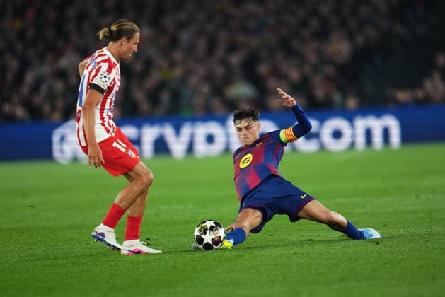 UEFA Champions League match, Quarter-Finals, first leg, between FC Barcelona, Barca and Atletico de Madrid played at Spotify Camp Nou Stadium on April 8, 2026 in Barcelona, Spain. (Photo by Bagu Blanco PRESSINPHOTO) Copyright: xBaguxBlancox xPRESSINPHOTOx