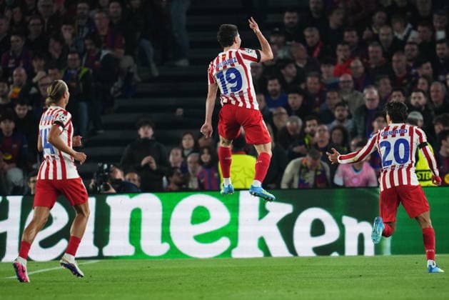 UEFA Champions League match, Quarter-Finals, first leg, between FC Barcelona, Barca and Atletico de Madrid played at Spotify Camp Nou Stadium on April 8, 2026 in Barcelona, Spain. (Photo by Bagu Blanco PRESSINPHOTO) Copyright: xBaguxBlancox xPRESSINPHOTOx