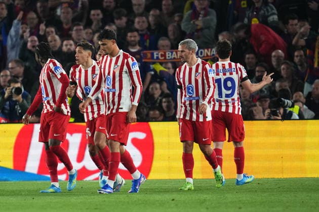 UEFA Champions League match, Quarter-Finals, first leg, between FC Barcelona, Barca and Atletico de Madrid played at Spotify Camp Nou Stadium on April 8, 2026 in Barcelona, Spain. (Photo by Bagu Blanco PRESSINPHOTO) Copyright: xBaguxBlancox xPRESSINPHOTOx
