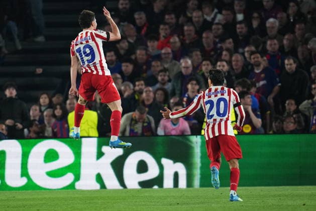 UEFA Champions League match, Quarter-Finals, first leg, between FC Barcelona, Barca and Atletico de Madrid played at Spotify Camp Nou Stadium on April 8, 2026 in Barcelona, Spain. (Photo by Bagu Blanco PRESSINPHOTO) Copyright: xBaguxBlancox xPRESSINPHOTOx