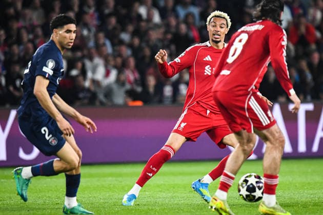 FOOTBALL : Paris Saint Germain vs Liverpool FC - Ligue des Champions - Quart de Finale - Match Aller - 08 04 2026 Hugo Ekitike (FC Liverpool) ParisFrance  Copyright: xBaptistexAutissierx