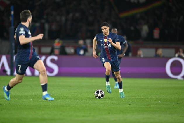 PSG v Liverpool - UEFA Champions League Quarter- finals PARIS, FRANCE - APRIL 8: Achraf Hakimi of Paris Saint-Germain during the UEFA Champions League 2025 26 Quarter-Final First Leg match between Paris Saint-Germain and Liverpool FC at Parc des Princes in Paris, France, on April 8, 2026. Mustafa Yalcin Anadolu Paris France. Editorial use only. Please get in touch for any other usage.  Copyright: x2026xAnadoluxMustafaxYalcinx