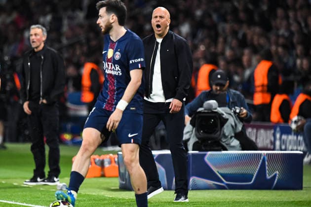 FOOTBALL : Paris Saint Germain vs Liverpool FC - Ligue des Champions - Quart de Finale - Match Aller - 08 04 2026 Arne Slot (FC Liverpool) ParisFrance  Copyright: xBaptistexAutissierx
