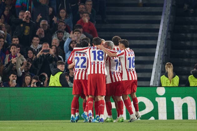 FC Barcelona, Barca v Atletico Madrid - UEFA Champions League BARCELONA, SPAIN - APRIL 8: Players of Atletico de Madrid celebrate a goal during the UEFA Champions League match between FC Barcelona v Atletico Madrid at the Camp Nou on April 8, 2026 in Barcelona Spain. Adria Puig Anadolu Barcelona Spain. Editorial use only. Please get in touch for any other usage.  Copyright: x2026xAnadoluxAdriaxPuigx