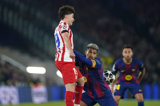 UEFA Champions League match, Quarter-Finals, first leg, between FC Barcelona, Barca and Atletico de Madrid played at Spotify Camp Nou Stadium on April 8, 2026 in Barcelona, Spain. (Photo by Bagu Blanco PRESSINPHOTO) Copyright: xBaguxBlancox xPRESSINPHOTOx