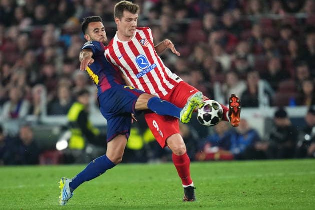 UEFA Champions League match, Quarter-Finals, first leg, between FC Barcelona, Barca and Atletico de Madrid played at Spotify Camp Nou Stadium on April 8, 2026 in Barcelona, Spain. (Photo by Bagu Blanco PRESSINPHOTO) Copyright: xBaguxBlancox xPRESSINPHOTOx