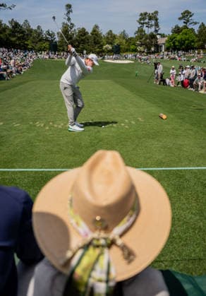 260408 Matt Fitzpatrick of England during the Par Three Contest prior to the 2026 Masters Golf Tournament on April 8, 2026 in Augusta. Photo: Petter Arvidson BILDBYRAN kod PA PA1192 golf masters bbeng the masters augusta Copyright: PETTERxARVIDSON BB260408PA066