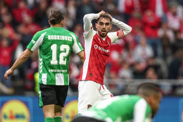 Braga, 08 04 2026 Sporting Clube de Braga hosted Real Betis this afternoon at the Estadio Municipal de Braga in a match corresponding to the first leg of the UEFA Europa League 2025 26 quarter-finals. Ricardo Horta (Miguel Pereira) NI183316MIGUELPEREIRA2290 Braga Portugal Copyright: xMiguelxPereirax