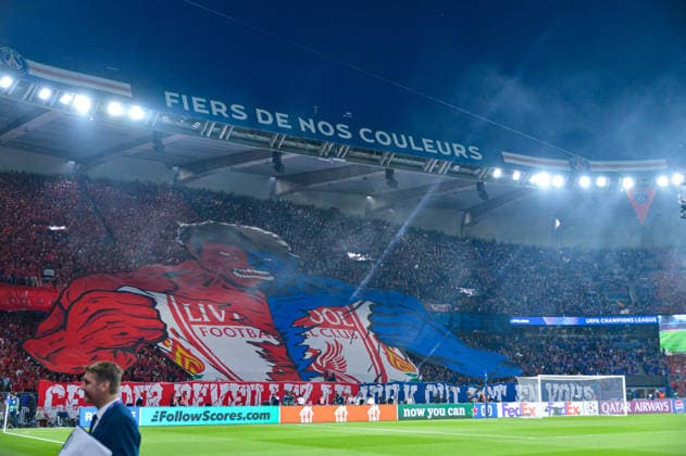 FOOTBALL : Paris Saint Germain vs Liverpool FC - Ligue des Champions - Quart de Finale - Match Aller - 08 04 2026 Supporters du Paris SG - Ambiance ParisFrance  Copyright: xBaptistexAutissierx