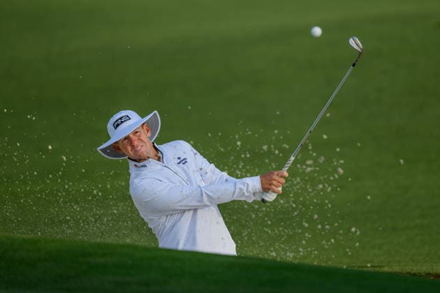 260408 Samuel Stevens of the United States during a practice round prior to the 2026 Masters Golf Tournament on April 8, 2026 in Augusta. Photo: Petter Arvidson BILDBYRAN kod PA PA1192 golf masters bbeng the masters augusta Copyright: PETTERxARVIDSON BB260408PA075
