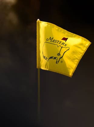 260408 General view of a pin flag during a practice round prior to the 2026 Masters Golf Tournament on April 8, 2026 in Augusta. Photo: Petter Arvidson BILDBYRAN kod PA PA1192 golf masters bbeng the masters augusta genre flagga Copyright: PETTERxARVIDSON BB260408PA095