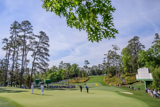 260408 Ludvig Aberg of Sweden during a practice round prior to the 2026 Masters Golf Tournament on April 8, 2026 in Augusta. Photo: Petter Arvidson BILDBYRAN kod PA PA1192 golf masters bbeng the masters augusta Copyright: PETTERxARVIDSON BB260408PA097