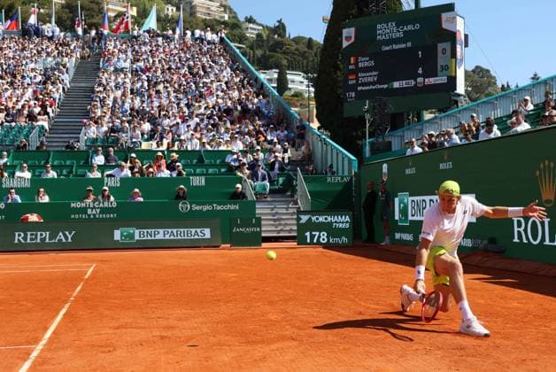 Tennis, ATP, Tennis Herren Monte Carlo Rolex Masters 2026, Zizou Bergs (BEL), Thursday, April 9, 2026. Photo Felice Calabro  Copyright: xFelicexCalabro x xipa-agency.netx xFELICExCALABRO x IPA_Agency_IPA73842193