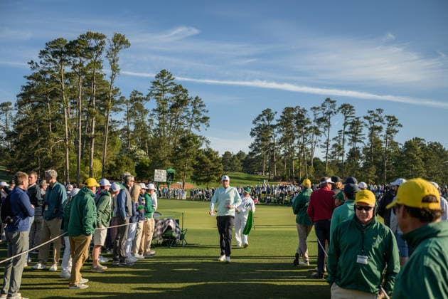 260409 Sami Valimaki of Finland during the first round of the 2026 Masters Golf Tournament on April 9, 2026 in Augusta. Photo: Petter Arvidson BILDBYRAN kod PA PA1193 golf masters bbeng the masters augusta Copyright: PETTERxARVIDSON BB260409PA042