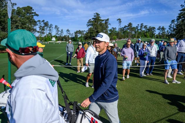 260409 Kristoffer Reitan of Norway during the first round of the 2026 Masters Golf Tournament on April 9, 2026 in Augusta. Photo: Petter Arvidson BILDBYRAN kod PA PA1193 golf masters bbeng the masters augusta norge Copyright: PETTERxARVIDSON BB260409PA060