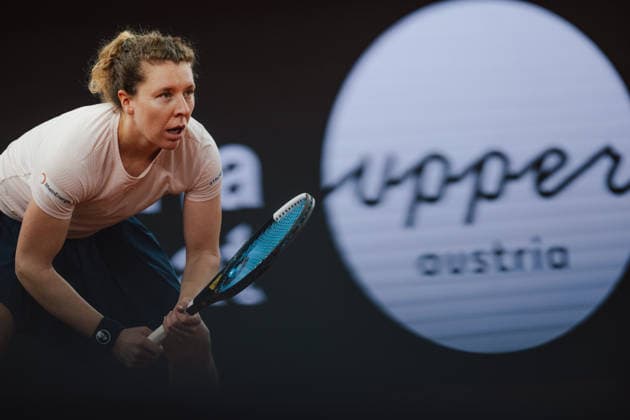 TENNIS - WTA, Tennis Damen Upper Austria Ladies Linz LINZ,AUSTRIA,09.APR.26 - TENNIS - WTA Tour, Upper Austria Ladies Linz. Image shows Anna-Lena Friedsam (GER).  GEPAxpictures xAlexanderxSolc