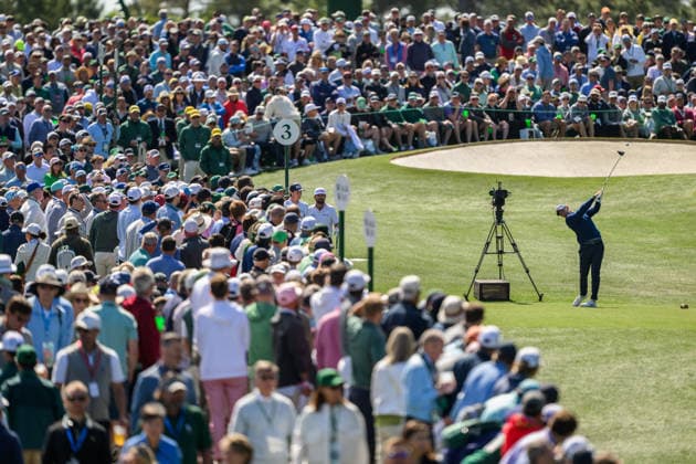 260409 Rory McIlroy of Northern Ireland during the first round of the 2026 Masters Golf Tournament on April 9, 2026 in Augusta. Photo: Petter Arvidson BILDBYRAN kod PA PA1193 golf masters bbeng the masters augusta Copyright: PETTERxARVIDSON BB260409PA096