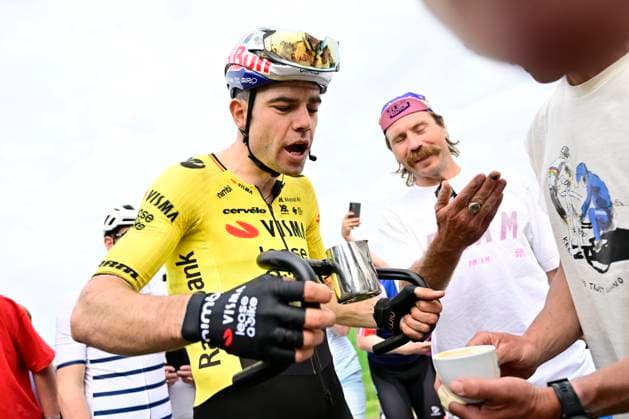 Paris-Roubaix Hauts-de-France 2026 Cycling Race Media Activities 09 04 2026 ROUBAIX, FRANCE - APRIL 09 : Van Aert Wout (BEL) of Team Visma Lease a Bike riding during a training and reconnaissance session ahead of the 123rd edition of Paris-Roubaix Hauts-de-France an UCI World Tour 1.UWT one day cycling road race for Men Elite of km with start in Compiegne and finish in Roubaix on April 9, 2026 in Roubaix, France, 09 04 2026 ( Motordriver Guy De Vuyst - Roubaix France  Copyright: xJanxDexMeuleneirx