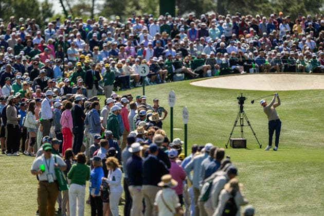 260409 Patrick Cantlay of the United States during the first round of the 2026 Masters Golf Tournament on April 9, 2026 in Augusta. Photo: Petter Arvidson BILDBYRAN kod PA PA1193 golf masters bbeng the masters augusta Copyright: PETTERxARVIDSON BB260409PA101