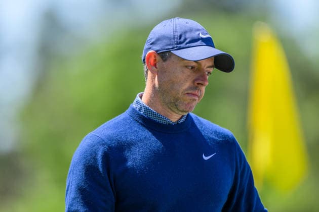 260409 Rory McIlroy of Northern Ireland during the first round of the 2026 Masters Golf Tournament on April 9, 2026 in Augusta. Photo: Petter Arvidson BILDBYRAN kod PA PA1193 golf masters bbeng the masters augusta depp Copyright: PETTERxARVIDSON BB260409PA110