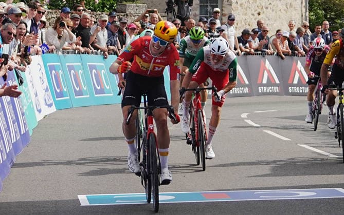 CYCLISME -TOUR REGION PAYS LOIRE - 3eme ETAPE - AVRILLE - SAINTE SUZANNE ET CHAMMES Alexander Kamp During the 3rd stage of the Pays de la Loire Regions Tour between AvrillÃ - Sainte Suzanne and Chammes in Mayenne, France. Photos by Laurent Lairys Sainte Suzanne et ChammesFrance  Copyright: xLaurentxLairysx