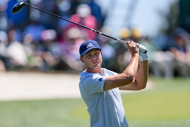 260409 Ludvig Aberg of Sweden during the first round of the 2026 Masters Golf Tournament on April 9, 2026 in Augusta. Photo: Petter Arvidson BILDBYRAN kod PA PA1193 golf masters bbeng the masters augusta sverige Copyright: PETTERxARVIDSON BB260409PA170