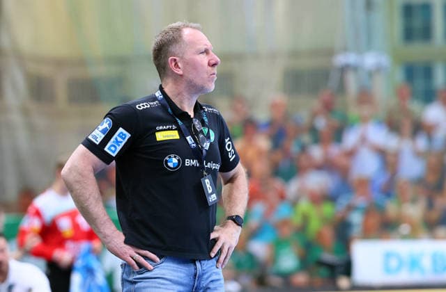DHfK Leipzig - Goeppingen Handball Bundesliga Leipzig, 09.04.2026, QUARTERBACK ARENA, Spieltag 28, Handball Bundesliga , SC DHFK Leipzig vs. FRISCH AUF ! Göppingen , Im Bild: Trainer Frank Carstens, DHfK Leipzig ,
