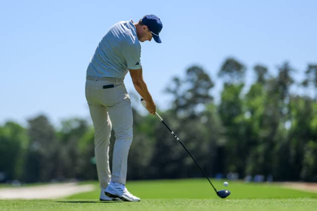 260409 Ludvig Aberg of Sweden during the first round of the 2026 Masters Golf Tournament on April 9, 2026 in Augusta. Photo: Petter Arvidson BILDBYRAN kod PA PA1193 golf masters bbeng the masters augusta sverige Copyright: PETTERxARVIDSON BB260409PA179