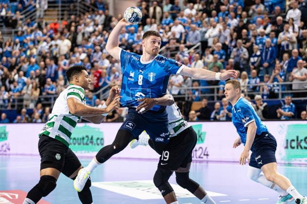 2026.04.09 Plock pilka reczna EHF Champions League 2025 2026 Orlen Wisla Plock - Sporting CP N z Janc Mitja, Gassama Cissokho Mamadou Foto Przemyslaw Strak PressFocus 2026.04.09 Plock Handball - EHF Champions League 2025 2026 Orlen Wisla Plock - Sporting CP Janc Mitja, Gassama Cissokho Mamadou Credit: Przemyslaw Strak PressFocus NEWSPIX.PL --- newspix.pl 