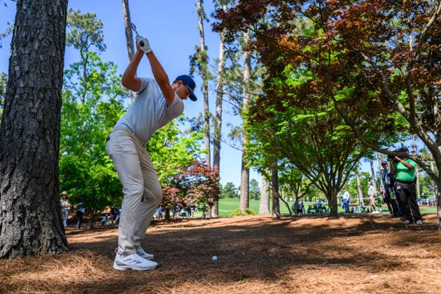 260409 Ludvig Aberg of Sweden during the first round of the 2026 Masters Golf Tournament on April 9, 2026 in Augusta. Photo: Petter Arvidson BILDBYRAN kod PA PA1193 golf masters bbeng the masters augusta sverige Copyright: PETTERxARVIDSON BB260409PA197