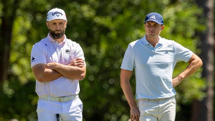 AUGUSTA 20260409 Alex NorÃ n during the first day of competition of the US Masters at Augusta National Golf Club in the USA. Photo Christer Höglund TT code 40750 AUGUSTA SWEDEN x40750x Copyright: xChristerHoglundx US MASTERS GOLF