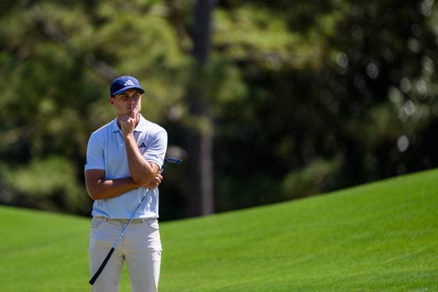 260409 Ludvig Aberg of Sweden during the first round of the 2026 Masters Golf Tournament on April 9, 2026 in Augusta. Photo: Petter Arvidson BILDBYRAN kod PA PA1193 golf masters bbeng the masters augusta sverige Copyright: PETTERxARVIDSON BB260409PA204