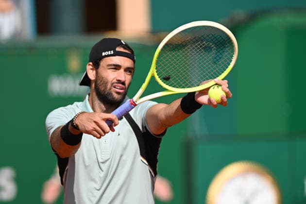 MATTEO BERRETTINI, Italy, Italia, Monte Carlo Rolex Master 2026, azione, action, single shot TENNIS ROLEX MONTE-CARLO MASTERS 2026