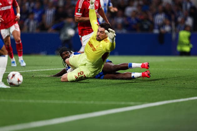 April 9, 2026, Porto, Porto, Portugal: Terem Moffi of Fc Porto in action during UEFA Europa League 2025 26 Quarter-Final Leg One match between Fc Porto and Nottingham Forest at Estadio Dragao on April 09, 2026 in Porto, Portugal Uefa Europe League Fc Porto X Nottingham Forest  - ZUMAe141 20260409_zsp_e141_040 Copyright: xLuisxEirasx