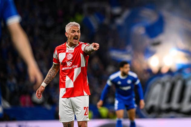 MAINZ, GERMANY - 9 APRIL, 2026: Phillip Tietz - The football match of UEFA Conference League 1. FSV Mainz 05 vs Strasbourg at Mewa Arena.  Copyright: xVITALIIxKLIUIEVx