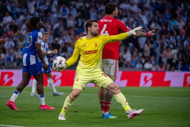 April 9, 2026, Porto, Porto, Portugal: PORTO, PORTUGAL - APRIL 09: ORTEGA of Nottingham Forest is seen on action during the UEFA Europa League 2025 26 Quarter-Final Leg One match between FC Porto and Nottingham Forest FC at Estadio do Dragao on April 09, 2026 in Porto, Portugal. FC Porto X Nottingham Forest - UEFA Europa League 2025 26  - ZUMAl192 20260409_zsp_l192_028 Copyright: xMiguelxLemosx