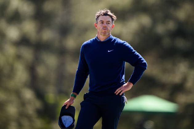 260409 Rory McIlroy of Northern Ireland during the first round of the 2026 Masters Golf Tournament on April 9, 2026 in Augusta. Photo: Petter Arvidson BILDBYRAN kod PA PA1193 golf masters bbeng the masters augusta Copyright: PETTERxARVIDSON BB260409PA214