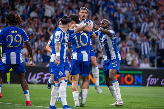 April 9, 2026, Porto, Porto, Portugal: PORTO, PORTUGAL - APRIL 09: WILLIAM GOMES from FC Porto celebrates his goal during the UEFA Europa League 2025 26 Quarter-Final Leg One match between FC Porto and Nottingham Forest FC at Estadio do Dragao on April 09, 2026 in Porto, Portugal. FC Porto X Nottingham Forest - UEFA Europa League 2025 26  - ZUMAl192 20260409_zsp_l192_056 Copyright: xMiguelxLemosx
