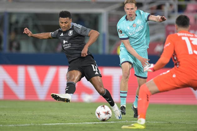 RECORD DATE NOT STATED 9th April 2026; Stadio Renato Dall Ara, Bologna, Italy, UEFA Europa League Football, Bologna versus Aston Villa; Ollie Watkins of Aston Villa FC scores the goal for 0-2 AllShotxLive