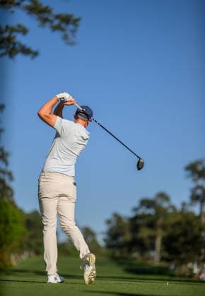 260409 Ludvig Aberg of Sweden during the first round of the 2026 Masters Golf Tournament on April 9, 2026 in Augusta. Photo: Petter Arvidson BILDBYRAN kod PA PA1193 golf masters bbeng the masters augusta sverige Copyright: PETTERxARVIDSON BB260409PA254